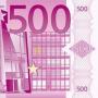 Mezza banconota da 500 euro